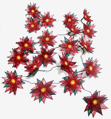 ITH Poinsettia String of Lights
